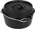 Dutch oven ft1 støpejern flat bunn Ø 12 cm 2,8 kg - Petromax forfra