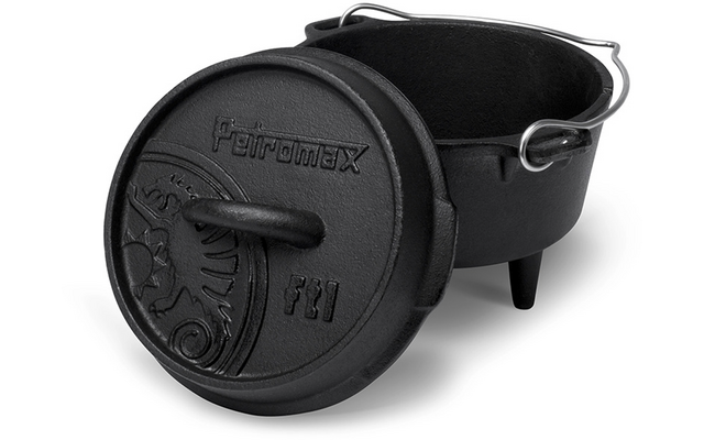 Dutch oven ft1 støpejern 0,93 l - Petromax bakside
