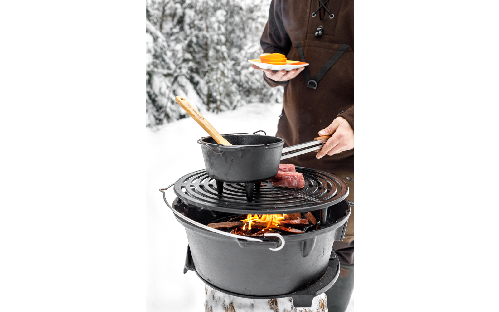 Dutch oven ft1 støpejern 0,93 l - Petromax detalj av håndtak