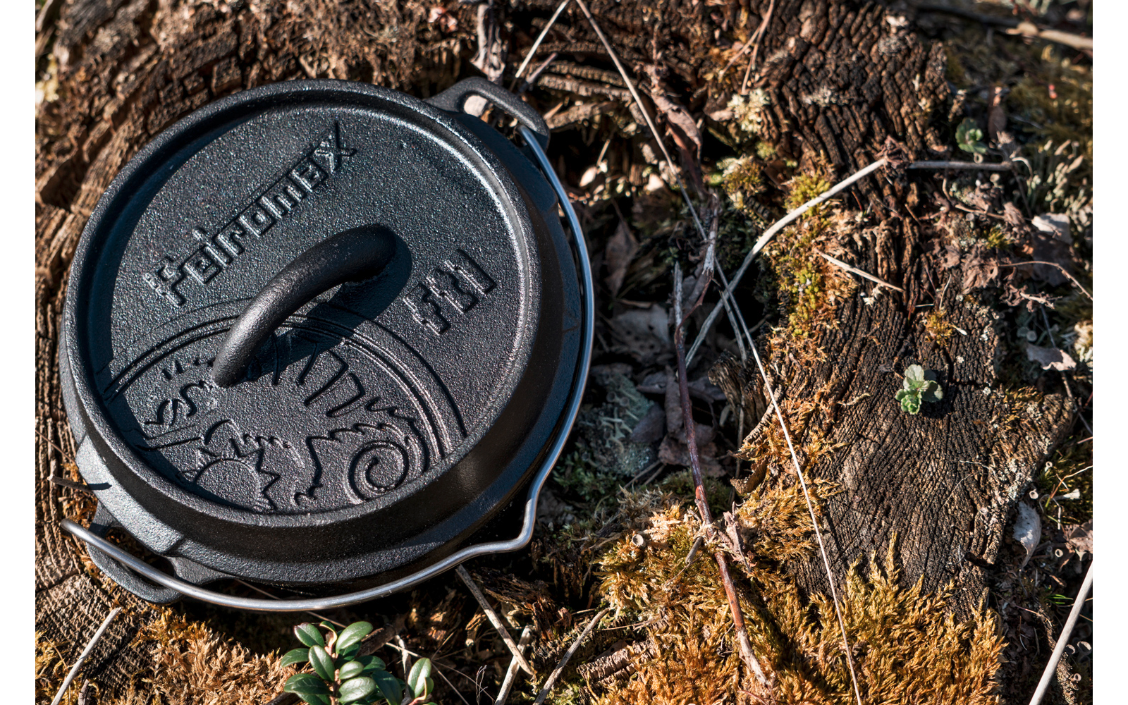 Dutch oven ft1 støpejern 0,93 l - Petromax lokk som stekepanne