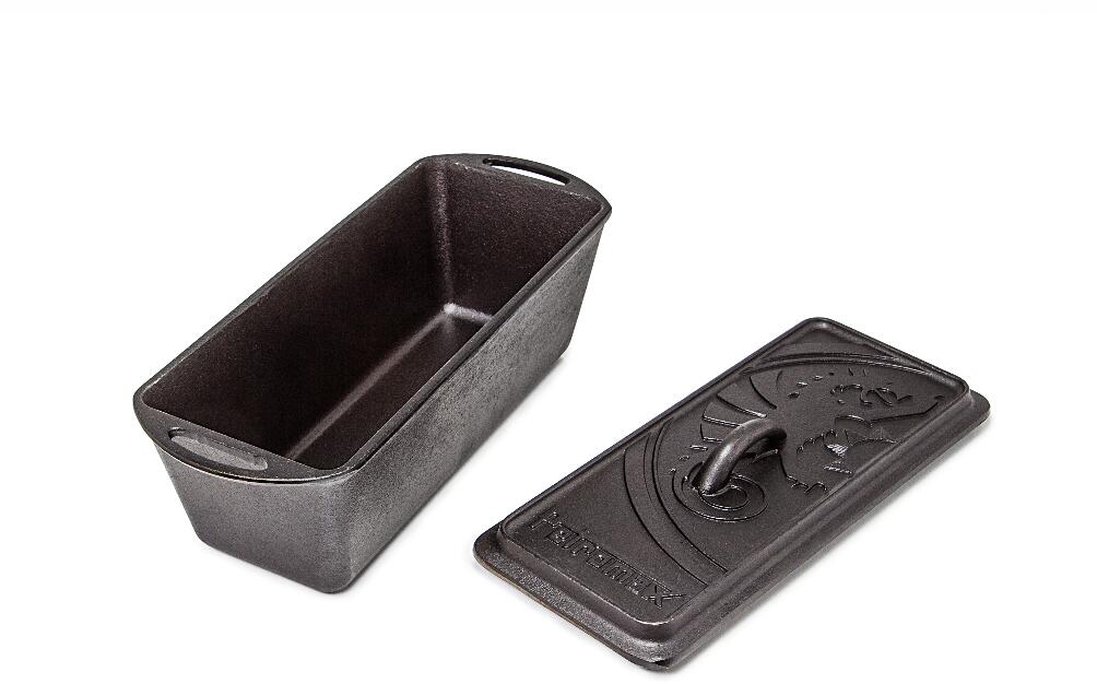 Dutch Oven K4 kasseform støpejern 2,4 liter bakside