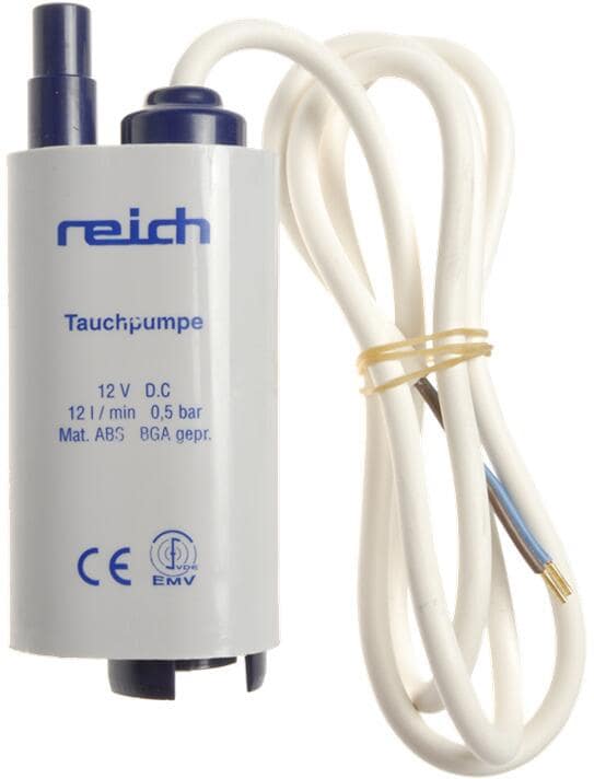 Dykkvannpumpe 0,5 bar 12 l min 12V ø45 mm - Reich for campingbruk