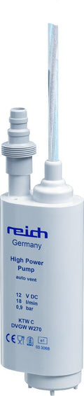 Dykkvannpumpe 12V 0,9 bar 18 l/min med sil for Hymer/LMC sidebilde