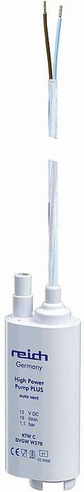 Dykkvannpumpe 12V 1,1 bar 19 l/min for Hymer LMC TEC - Reich sett forfra