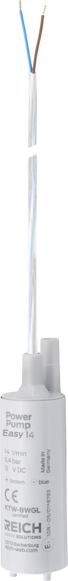Dykkvannpumpe Easy 12V 0,5 bar 14 l/min for campingvogn fra Reich
