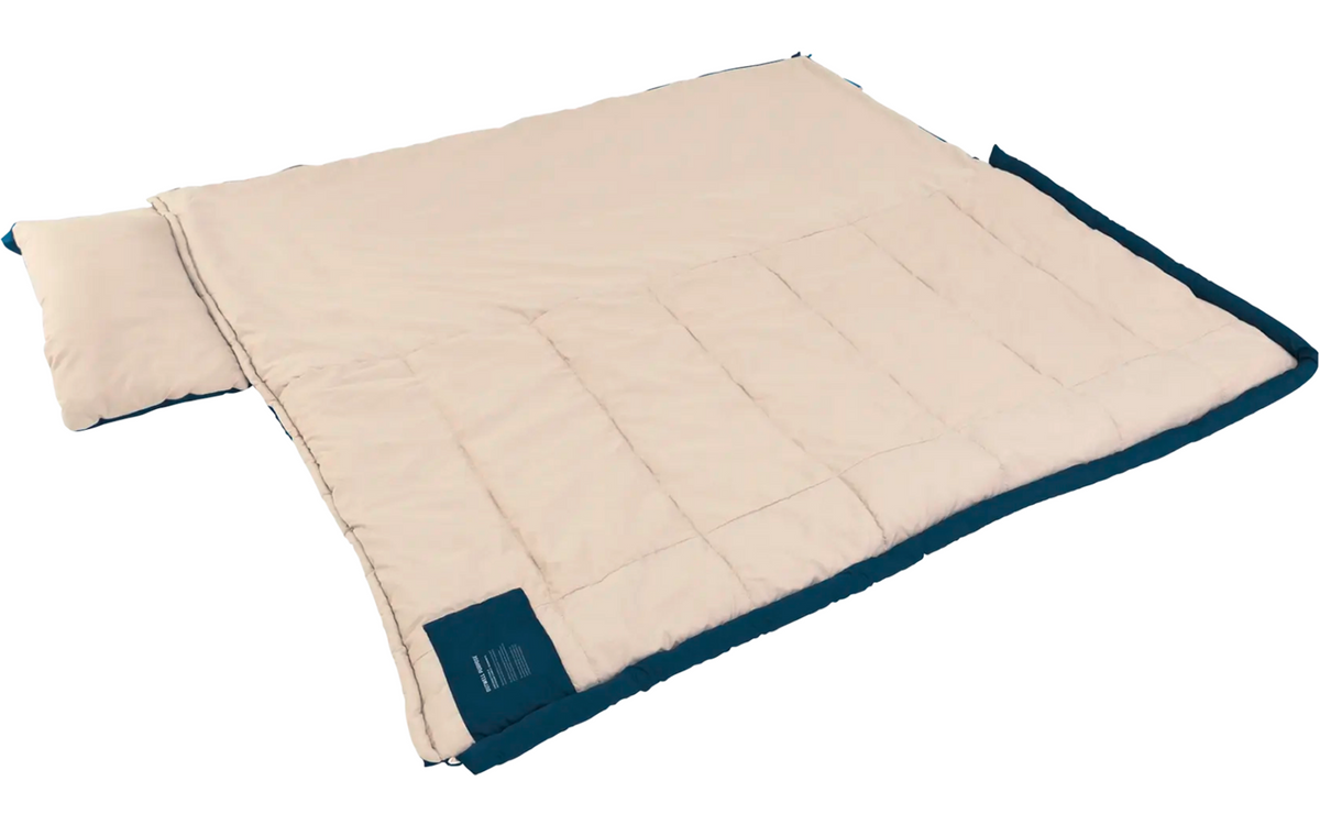 Dynesovepose Contour Lux 220 x 85 cm glidelås høyre mørkeblå - Outwell pakket i kompresjonssekk