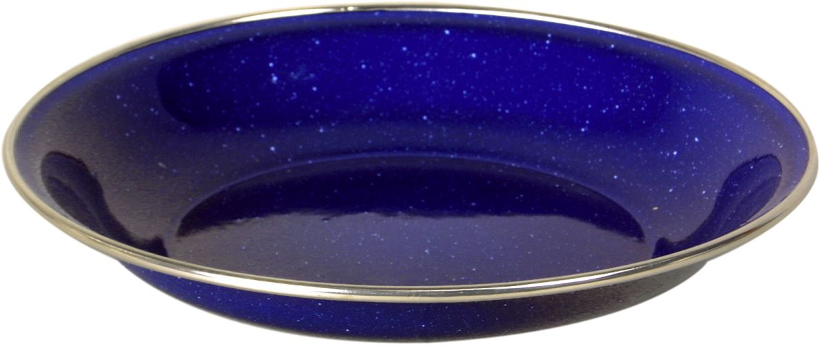 Dyp emaljetallerken 20 cm 240 g med stålkant Origin Outdoors for camping