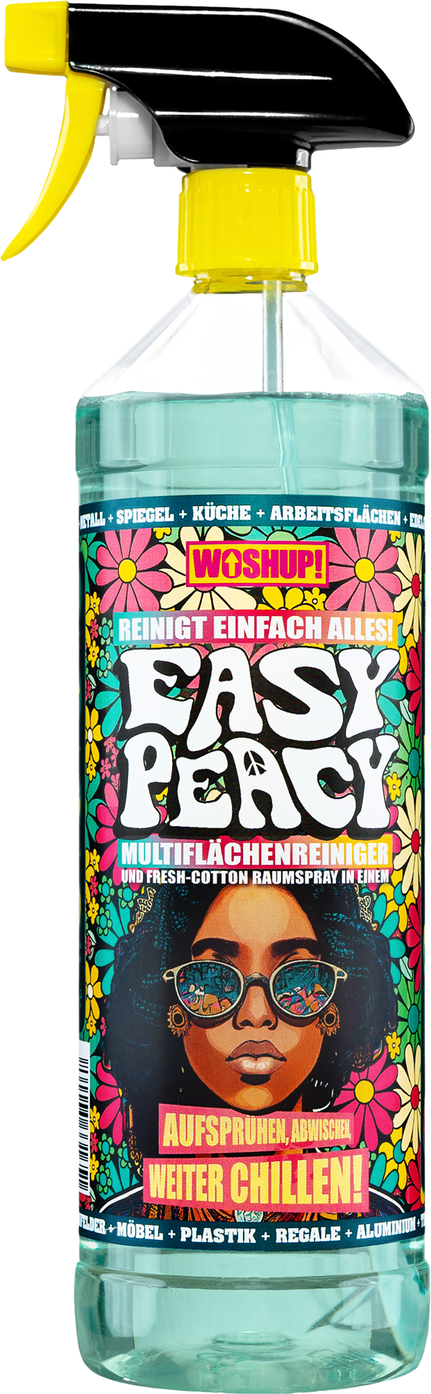 Easy Peacy overflaterens forfra flaske