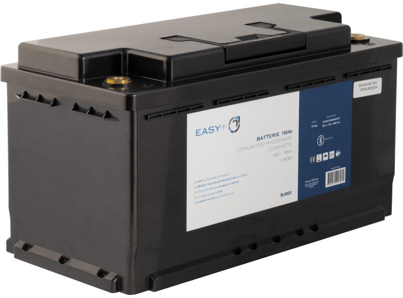 Detalj av EASY+ litium batteri LiFePO4 med Bluetooth L5-format