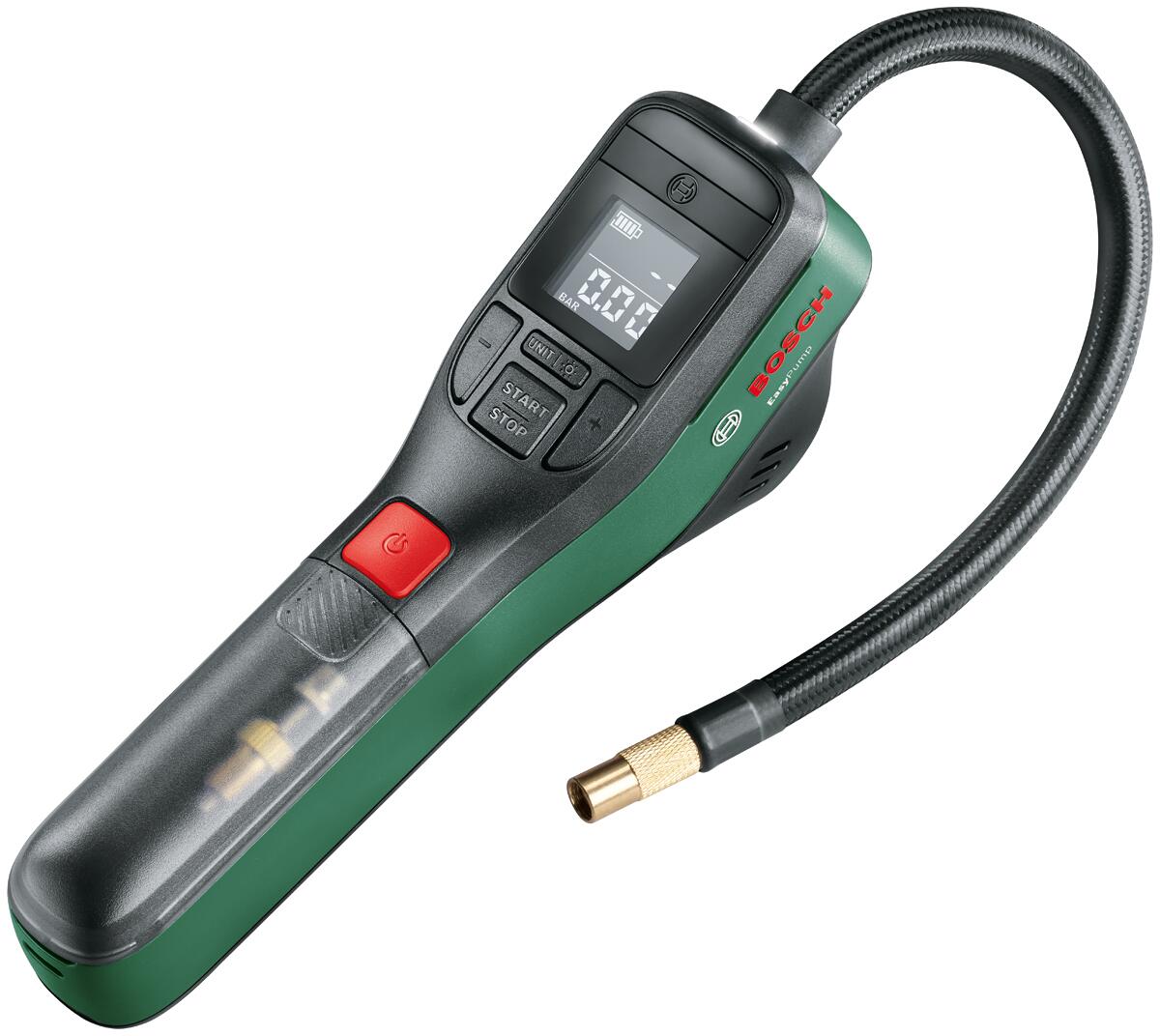 EasyPump trådløs trykkluftpumpe Bosch bakside