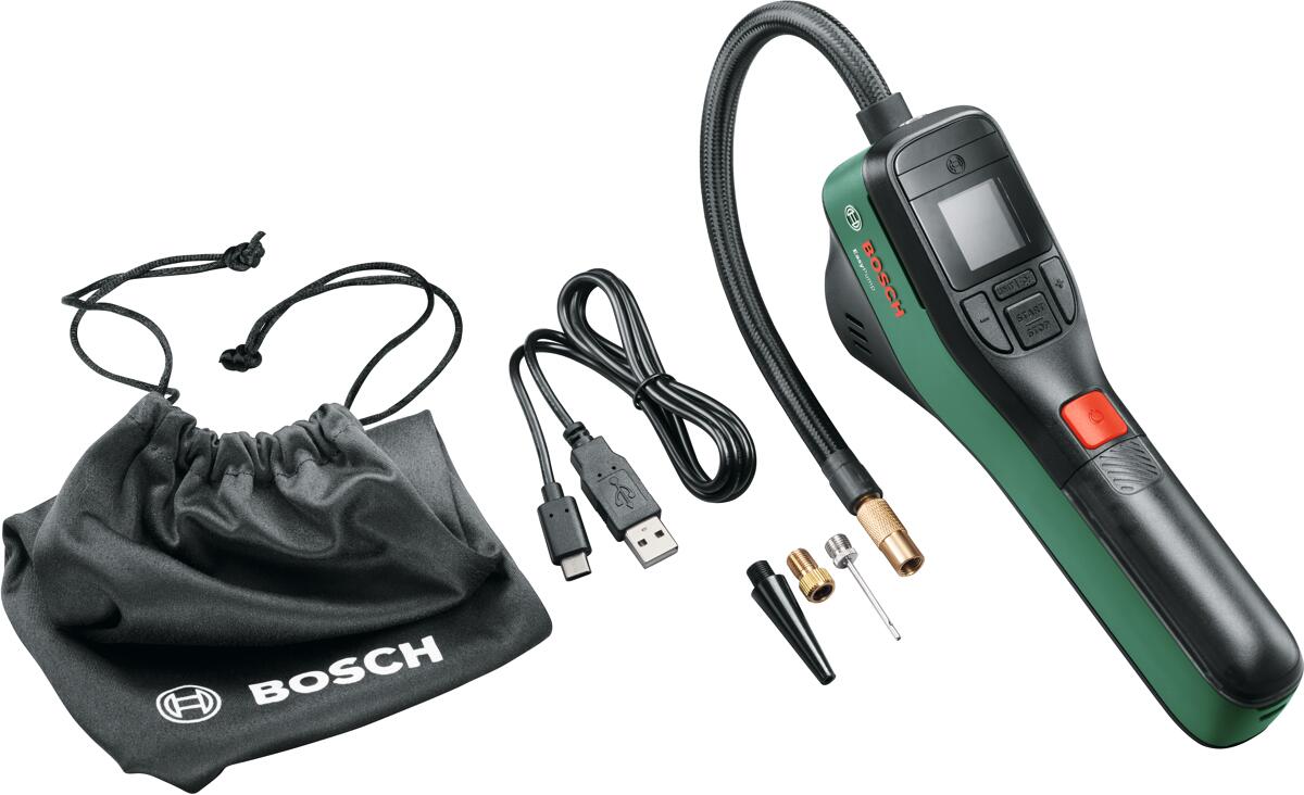 EasyPump trådløs trykkluftpumpe Bosch forfra