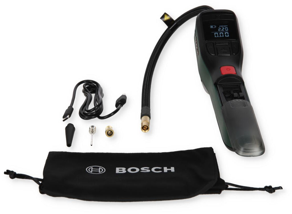 EasyPump trådløs trykkluftpumpe Bosch komplett sett med adaptere