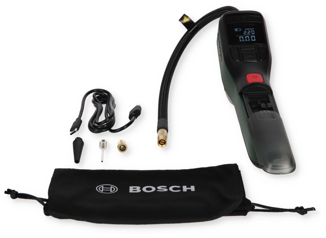 EasyPump trådløs trykkluftpumpe Bosch komplett sett med adaptere