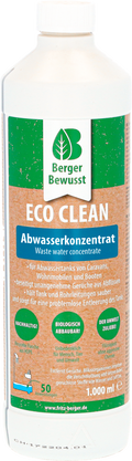 Eco Clean gråvannstanktilsetning 1 liter konsentrat forfra