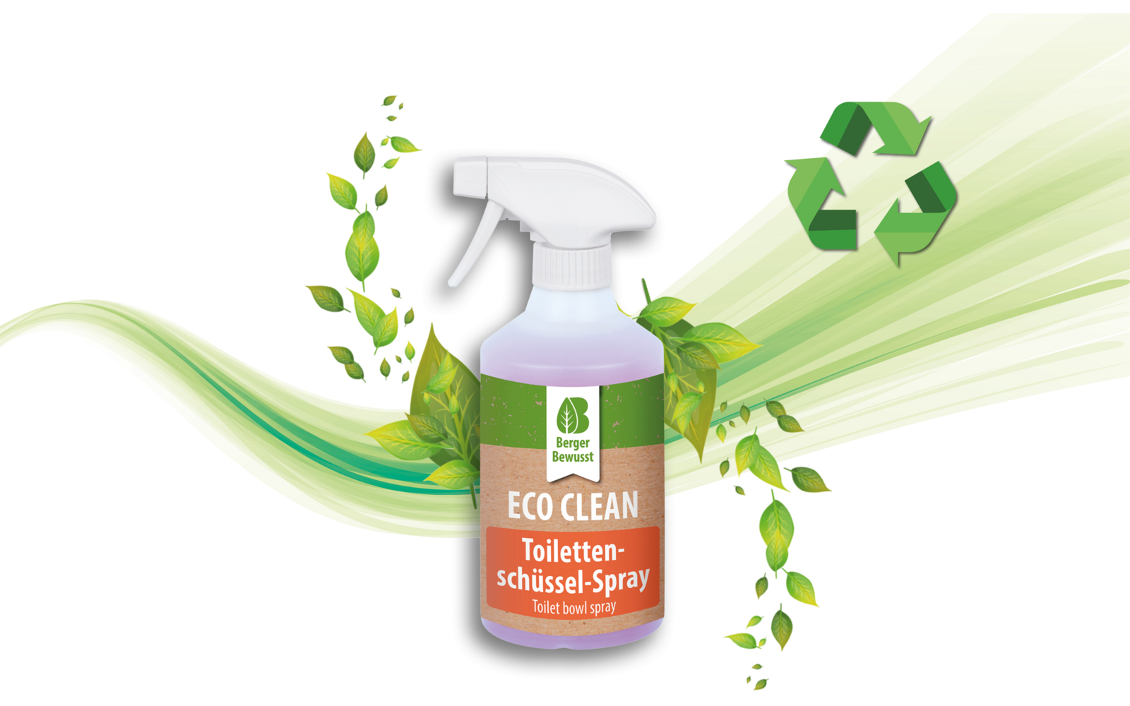 Eco Clean toalettskålspray 500 ml nærbilde spraydyse
