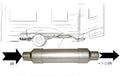 EcoEnergy MAG ekstra lyddemper 450 mm x 70 mm Telair forfra