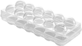 Gjennomsiktig eggboks for 12 egg Metaltex forfra