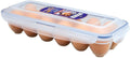 Eggboks Classic for 12 egg, lufttett med silikontetning forfra
