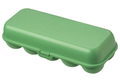 Eggboks Eggs to go for 10 egg nature leaf - koziol forfra