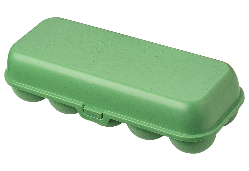 Eggboks Eggs to go for 10 egg nature leaf - koziol forfra