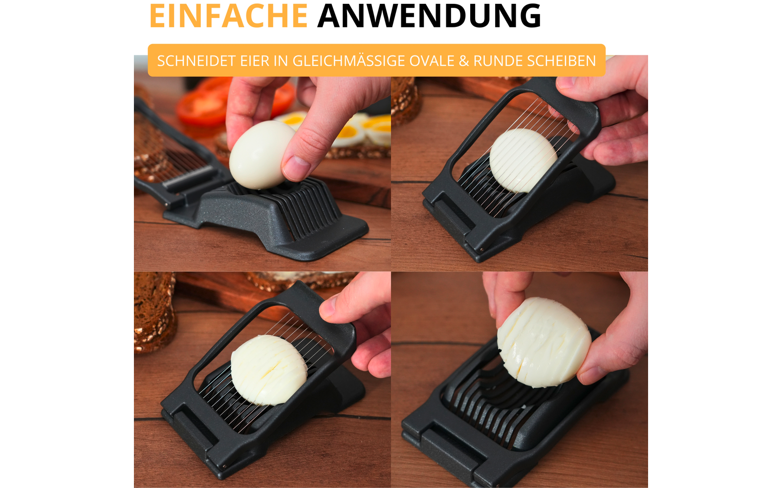 Detalj av skjæretråder på Eggdeler Duplex Black Edition
