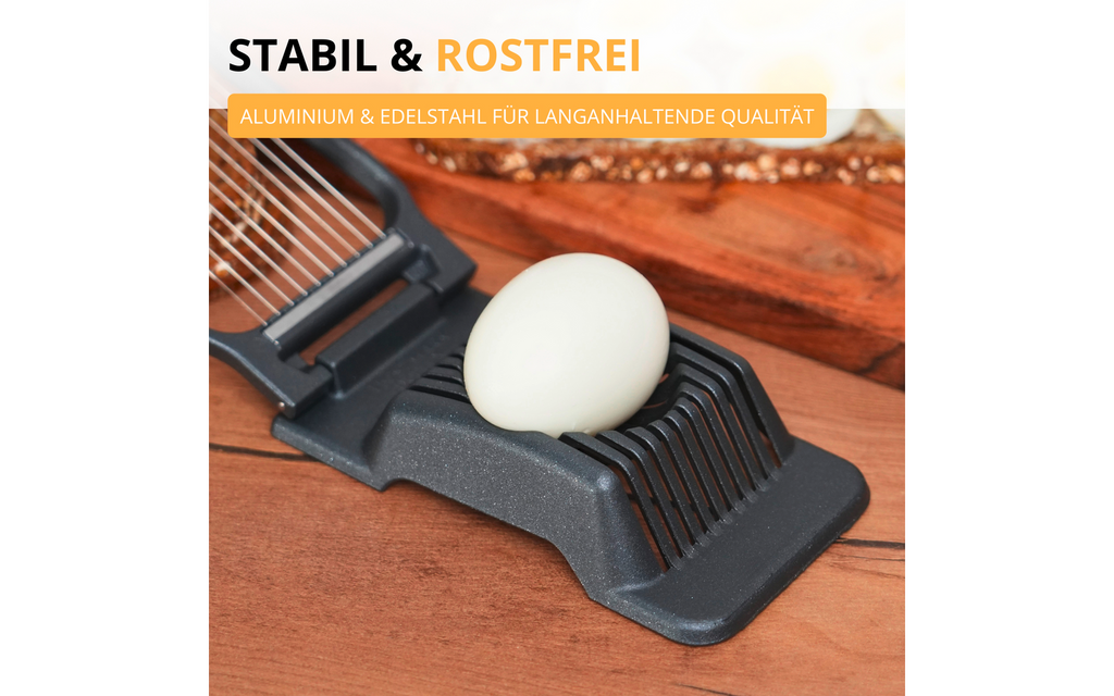Eggdeler Duplex Black Edition aluminium/rustfritt stål - Westmark