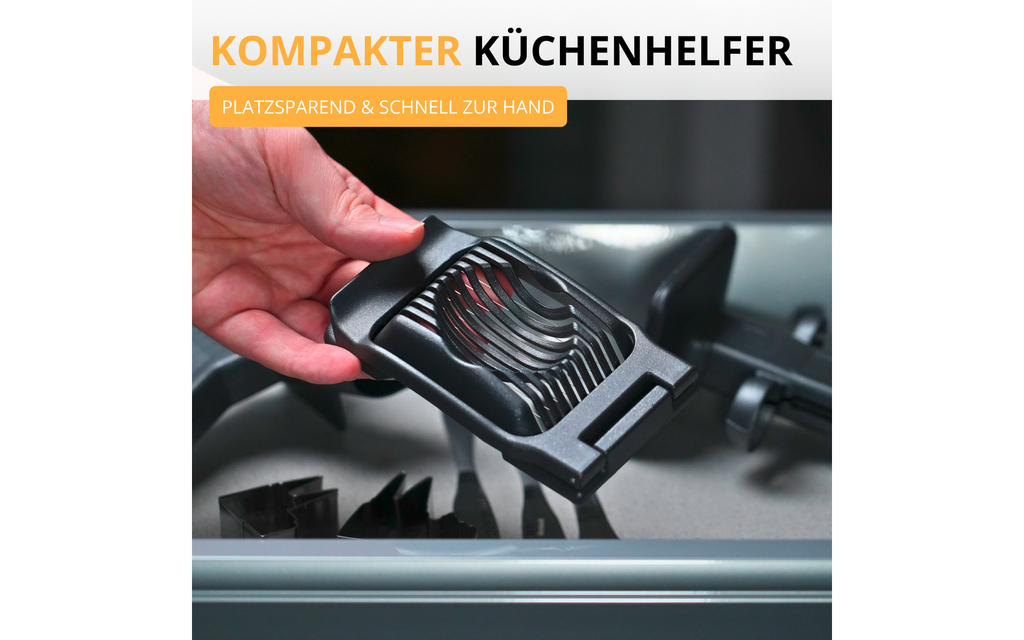 Eggdeler Duplex Black Edition aluminium/rustfritt stål - Westmark