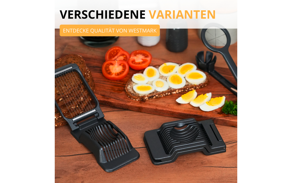 Eggdeler Duplex Black Edition aluminium/rustfritt stål - Westmark