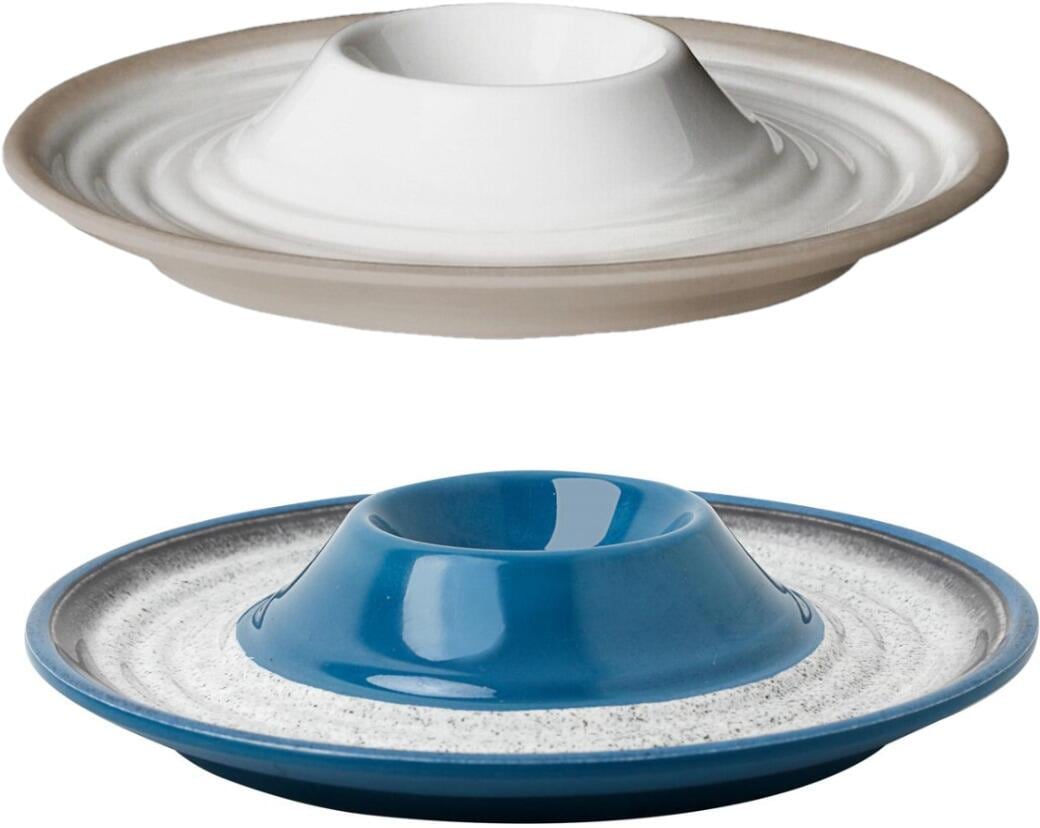 Eggeglass Tuscany melamin med stone-touch effekt - Brunner forfra