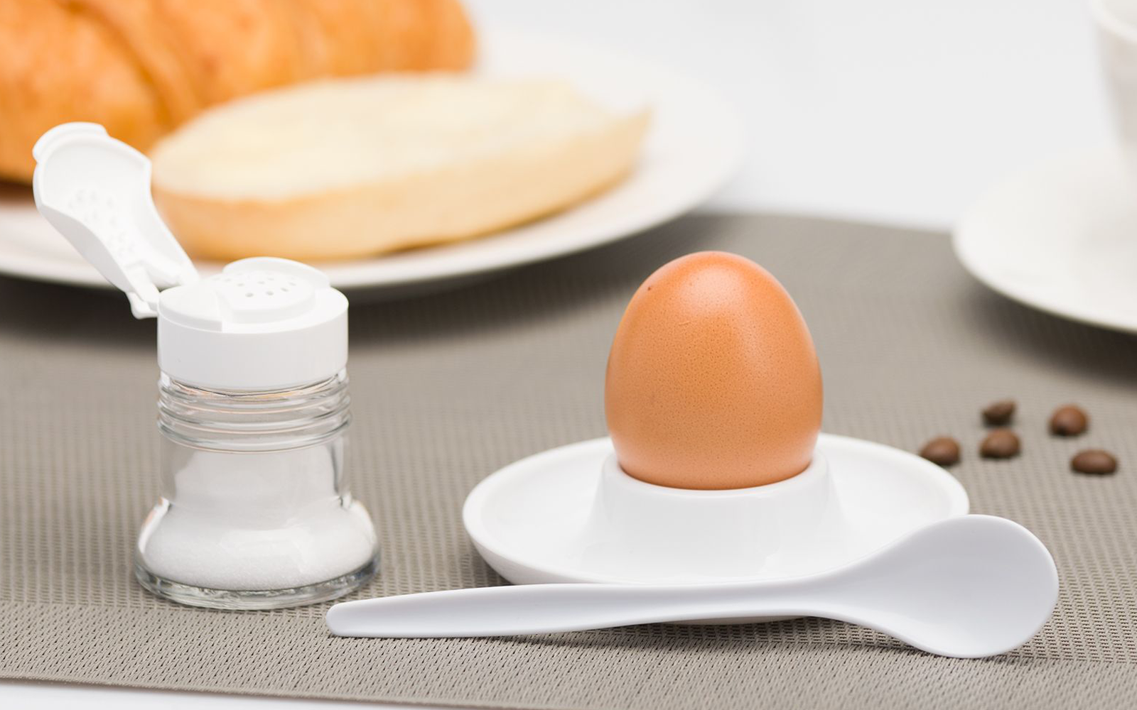Eggeskjeer 6-delers sett i plast Westmark forfra