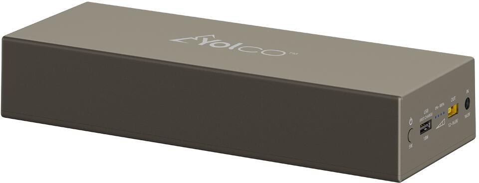 Nærbilde av display og kontroller på Ekstern powerbank CSX5 13000mAh 187Wh med USB-A og 12V