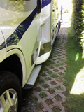 Ekstra inngangstrinn for Fiat Ducato, aluminium, 140 kg - PAC KONZEPT montert på bobil