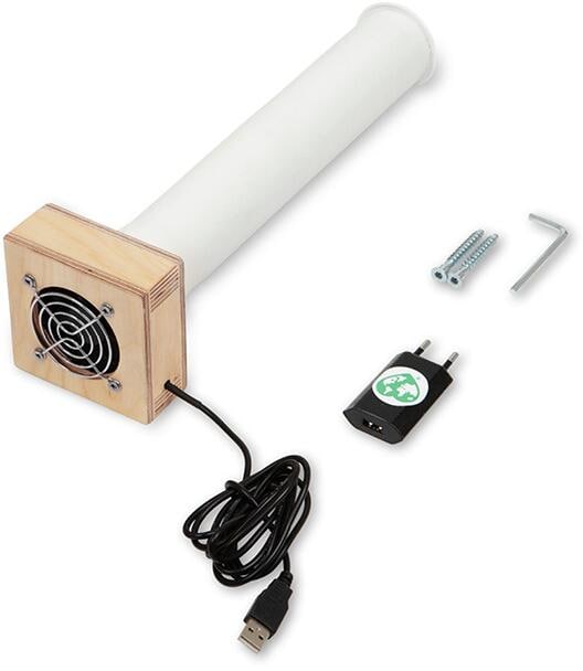 Elektrisk avtrekkssystem med avtrekksslange sett 12V 230V TROBOLO forfra