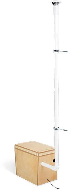 Elektrisk avtrekkssystem med avtrekksslange sett 12V 230V TROBOLO kabel og USB-plugg