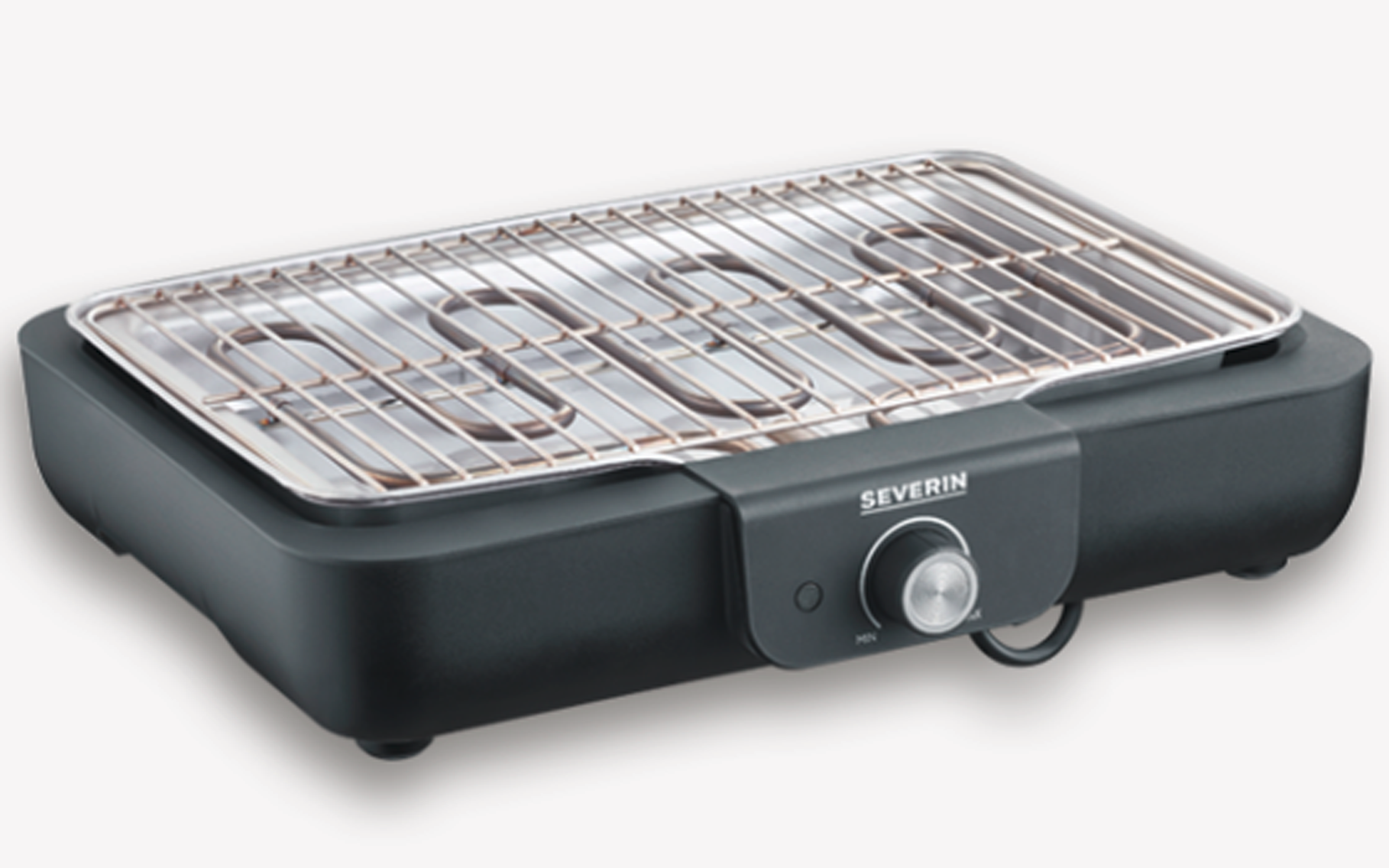 Elektrisk bordgrill PG 8554 med grillrist fra fronten