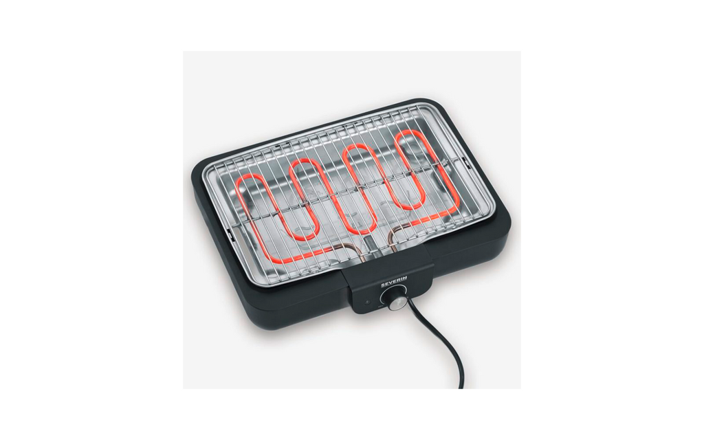 Elektrisk bordgrill PG 8554 med grillrist sett bakfra