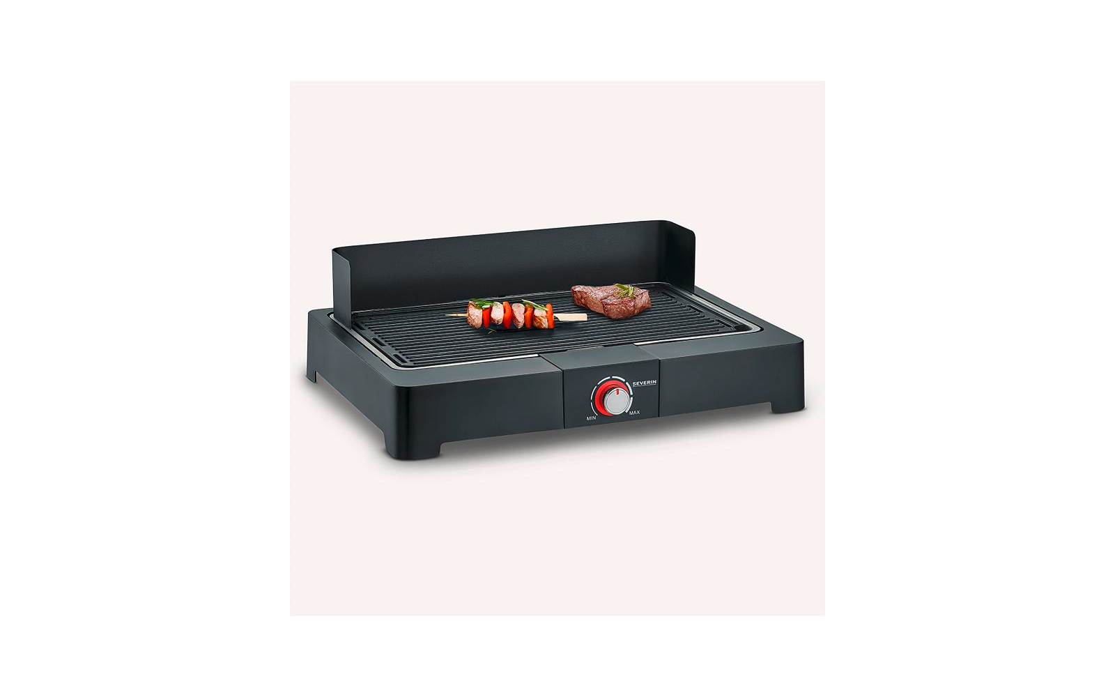 Detaljbilde av aluminiums grillplate på Elektrisk bordgrill PG 8567