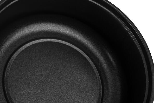 Detalj av glasslokk på Elektrisk campinggryte MINUWATT Dyomo 2,5 l rustfritt stål