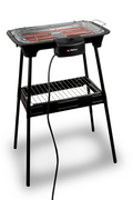 Elektrisk grill 2-i-1 2000 W røykfri 43x35 cm Alpina forfra