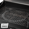 Elektrisk grill eFlavour 2 Turbo 3000 W med stativmodell montert i bruk