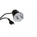 Elektrisk grillmotor 230 V for 6,5 mm firkantspyd - TGO forfra