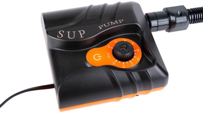 Elektrisk høytrykks luftpumpe 12V 16 PSI for telt og båt - Camp4 bakside