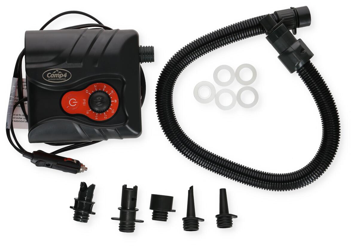 Detalj av Elektrisk høytrykks luftpumpe 12V 16 PSI for telt og båt - Camp4