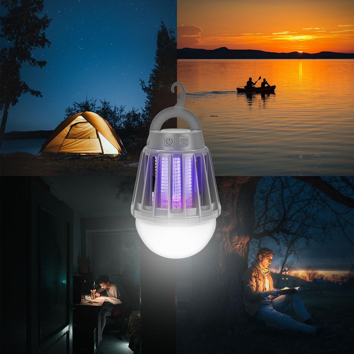 Elektrisk insektlampe MosquitoVolt 3-i-1, 180 lm, USB - Alca