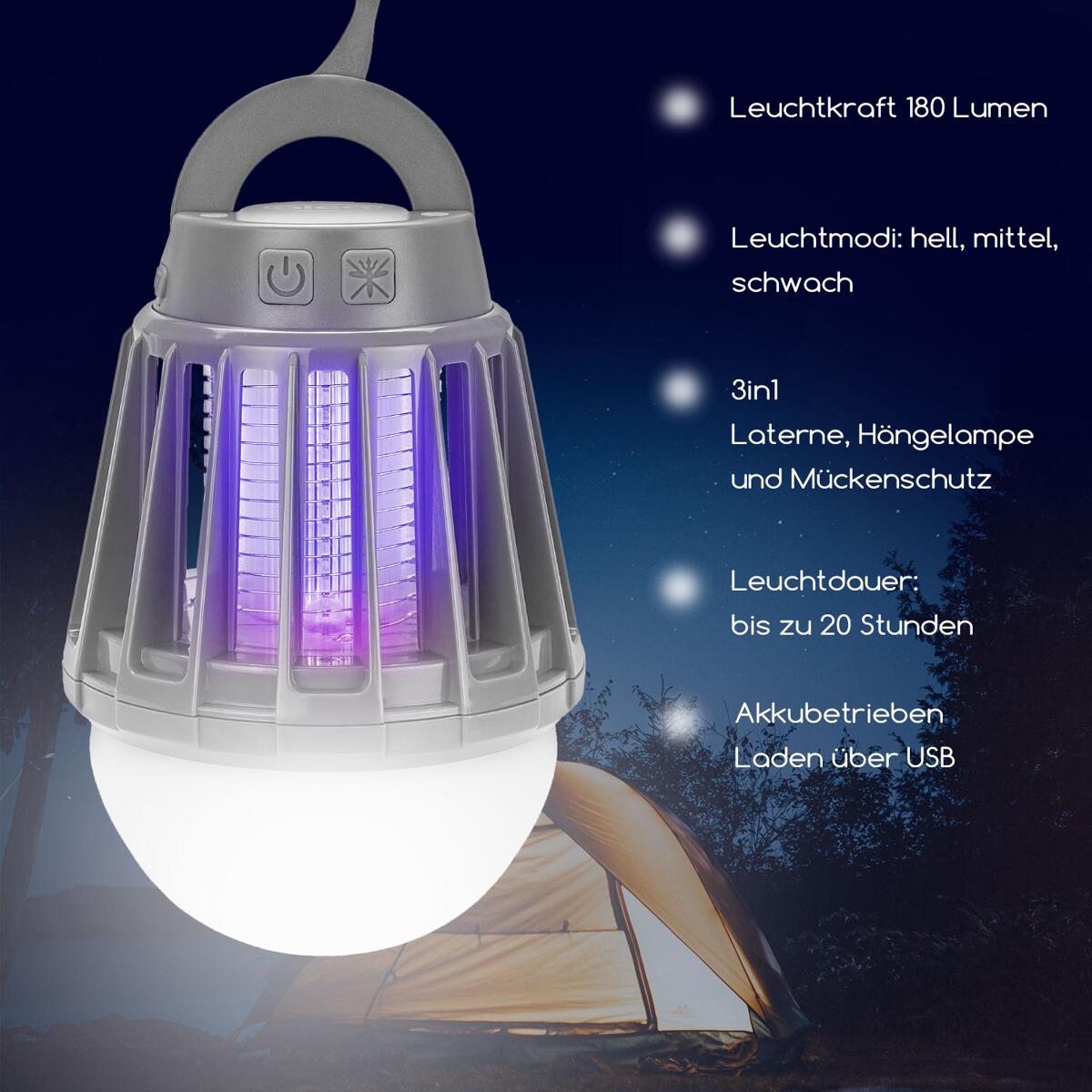 Elektrisk insektlampe MosquitoVolt 3-i-1 bakside