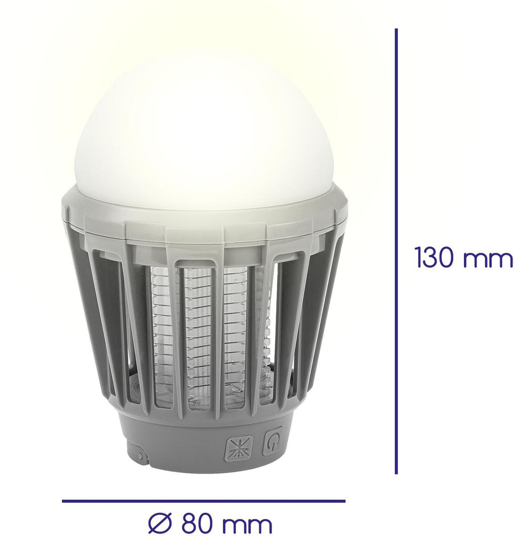 Elektrisk insektlampe MosquitoVolt 3-i-1, 180 lm, USB - Alca