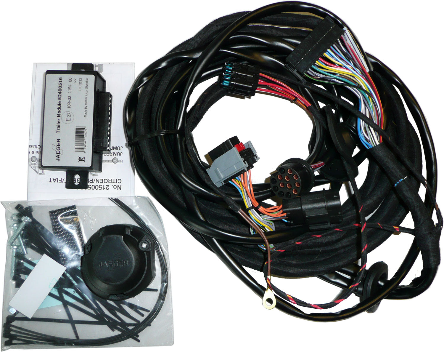 Elektrisk kabelsett 13-pol for MB Sprinter / VW LT3 fra 2006 - Linnepe vist forfra