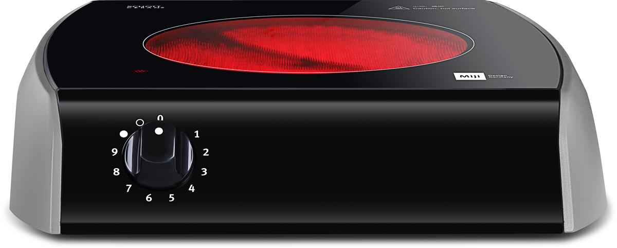 Elektrisk kokeplate Gala EI 2000W Ø195mm grå/svart forside