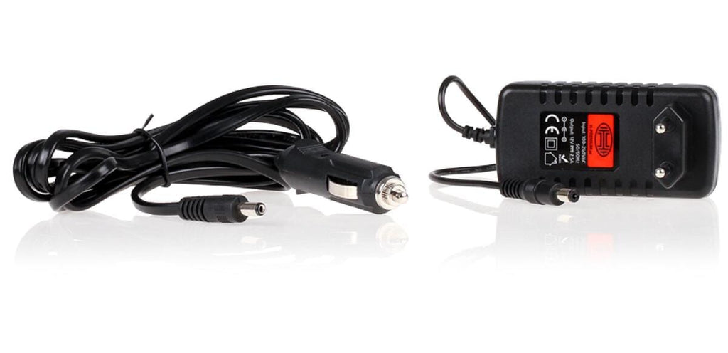 Elektrisk luftpumpe 12V og 230V 235 l min med 3 adaptere Heyner nærbilde av pumpeknapp