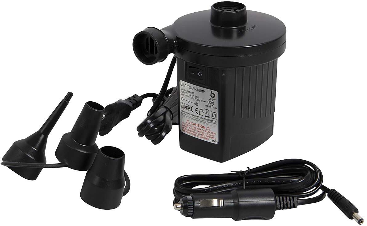 Elektrisk luftpumpe 12V 230V 230 l min Bo-Camp forfra
